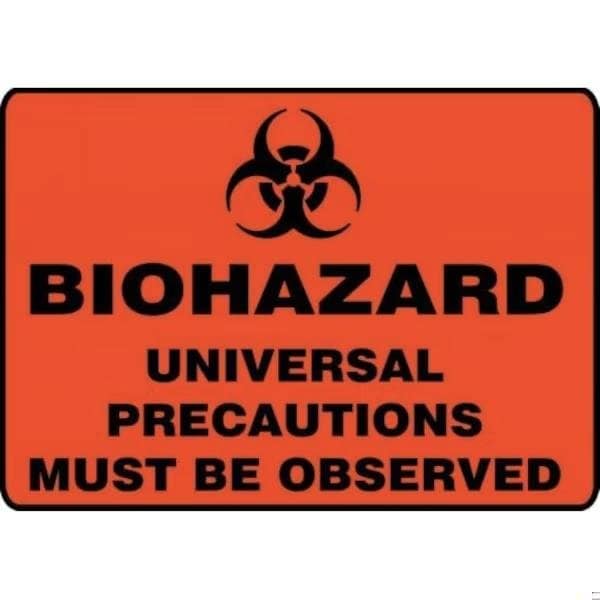 Accuform BIOHAZARD SAFETY SIGN UNIVERSAL MBHZ507XT MBHZ507XT - main